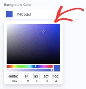 website notification bar - Choose your color from the color palette 