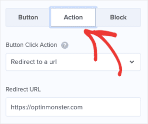 website notification bar - Click Action Button 