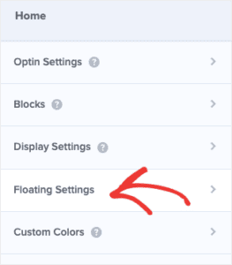 website notification bar - Floating Settings min 