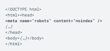 javascript seo - Robots meta