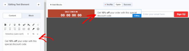 Countdown Timer-Design Offer Text