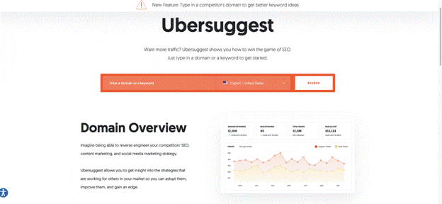 Blogging Tools-Ubersuggest