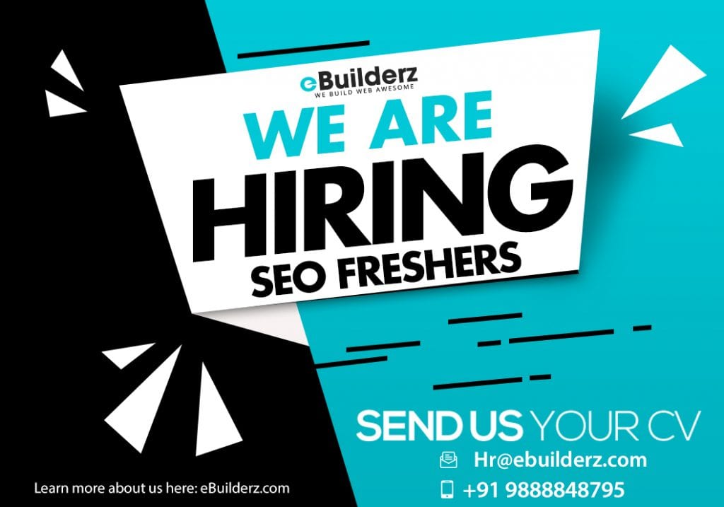 We are Hiring eBuilderz SEO