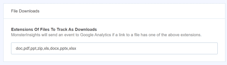 Track Downloads in Google Analytics-Add More File Extensions